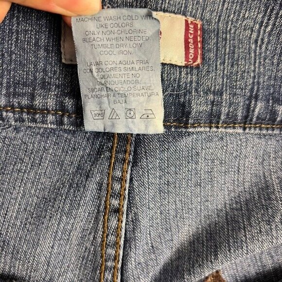 Jordache Jeans Women 15/16 Lace Up Y2K 90 Low Rise Denim Corset Bootcut Vintage - Picture 4 of 12